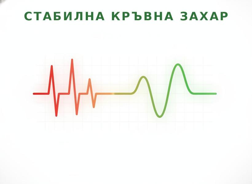 Стабилна кръвна захар — без резките спадове, които предизвикват глад